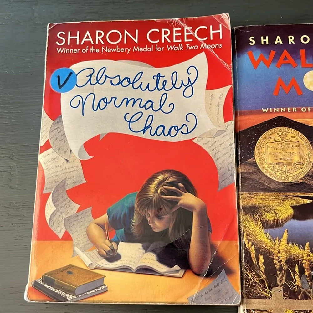 Sharon Creech 3 Book Set The Wanderer, Absolutely Normal Chaos, Walk Two Moons